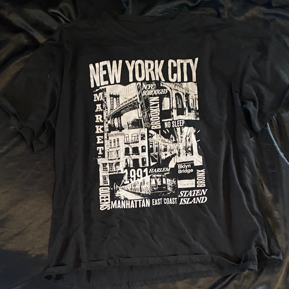 New York City Graphic Black T-Shirt